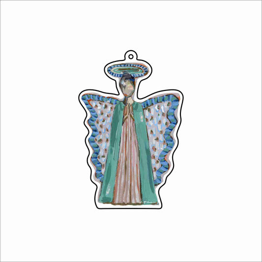 CMS-1795 Angel I Brunette Bag Charm | 0.125Acrylic Bag Charm | Set of 10