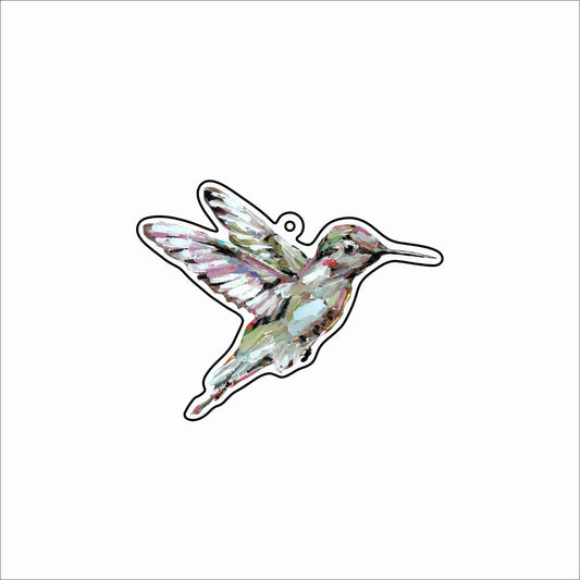 CMS-1797 Hummingbird Bag Charm | 0.125Acrylic Bag Charm | Set of 10