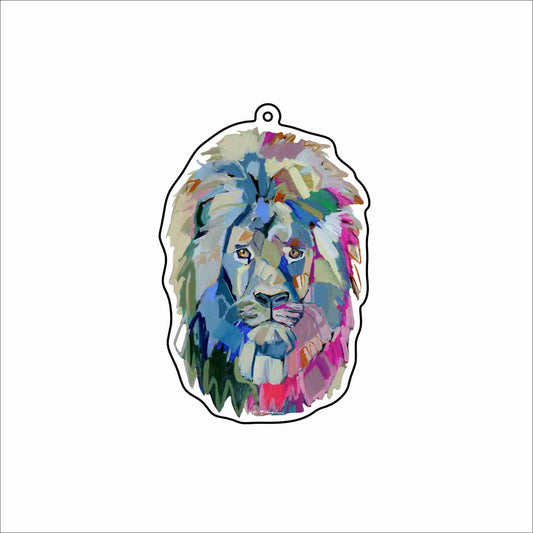 CMS-1798 Noble Lion Bag Charm | 0.125Acrylic Bag Charm | Set of 10