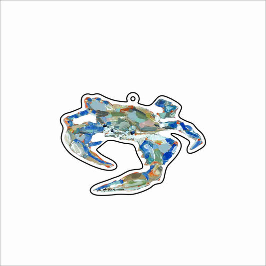 CMS-1801 Blue Crab Bag Charm | 0.125Acrylic Bag Charm | Set of 10