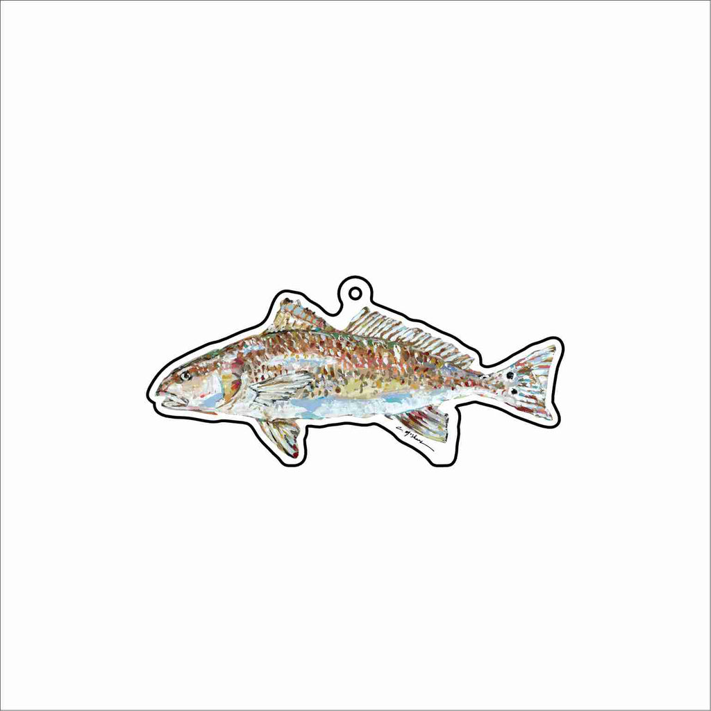 CMS-1804 Redfish Light Blue Bag Charm | 0.125Acrylic Bag Charm | Set of 10