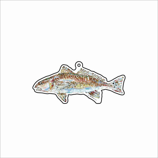 CMS-1804 Redfish Light Blue Bag Charm | 0.125Acrylic Bag Charm | Set of 10