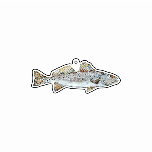 CMS-1805 Speckled Sea Trout Bag Charm | 0.125Acrylic Bag Charm | Set of 10