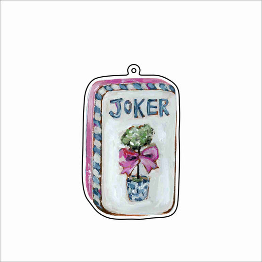 CMS-1807 Mahjong Joker Bag Charm | 0.125Acrylic Bag Charm | Set of 10