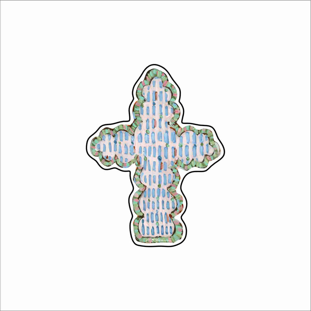 CMS-1814 Cross I Button | 0.125Acrylic Button | Set of 10