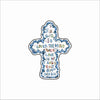 CMS-1815 He Saved Cross Button | 0.125Acrylic Button | Set of 10