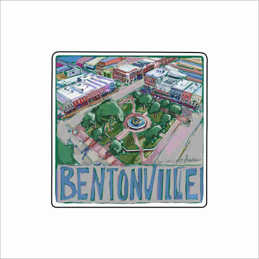CMS-1828 Bentonville Button | 0.125Acrylic Button | Set of 10