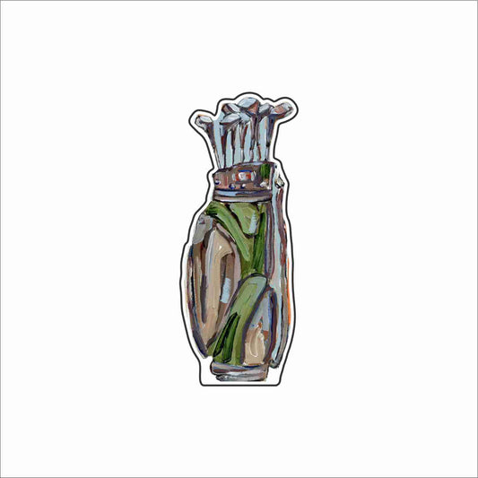 CMS-1831 Golf Club Button | 0.125Acrylic Button | Set of 10