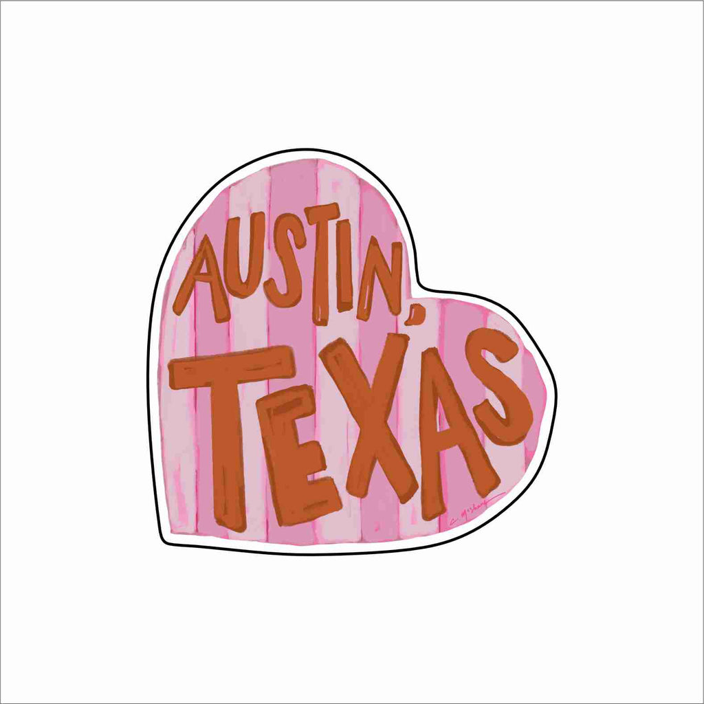 CMS-1833 Austin Love Magnet | 0.125Acrylic Magnet | Set of 10