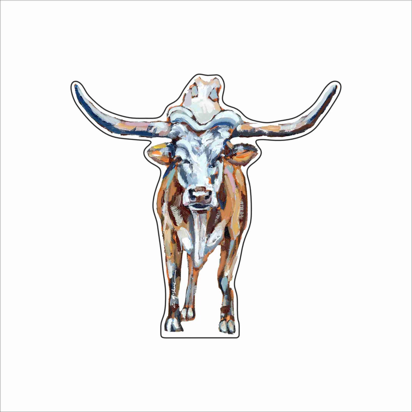 CMS-1840 Longhorn White Mini | 0.50Acrylic Mini Contour