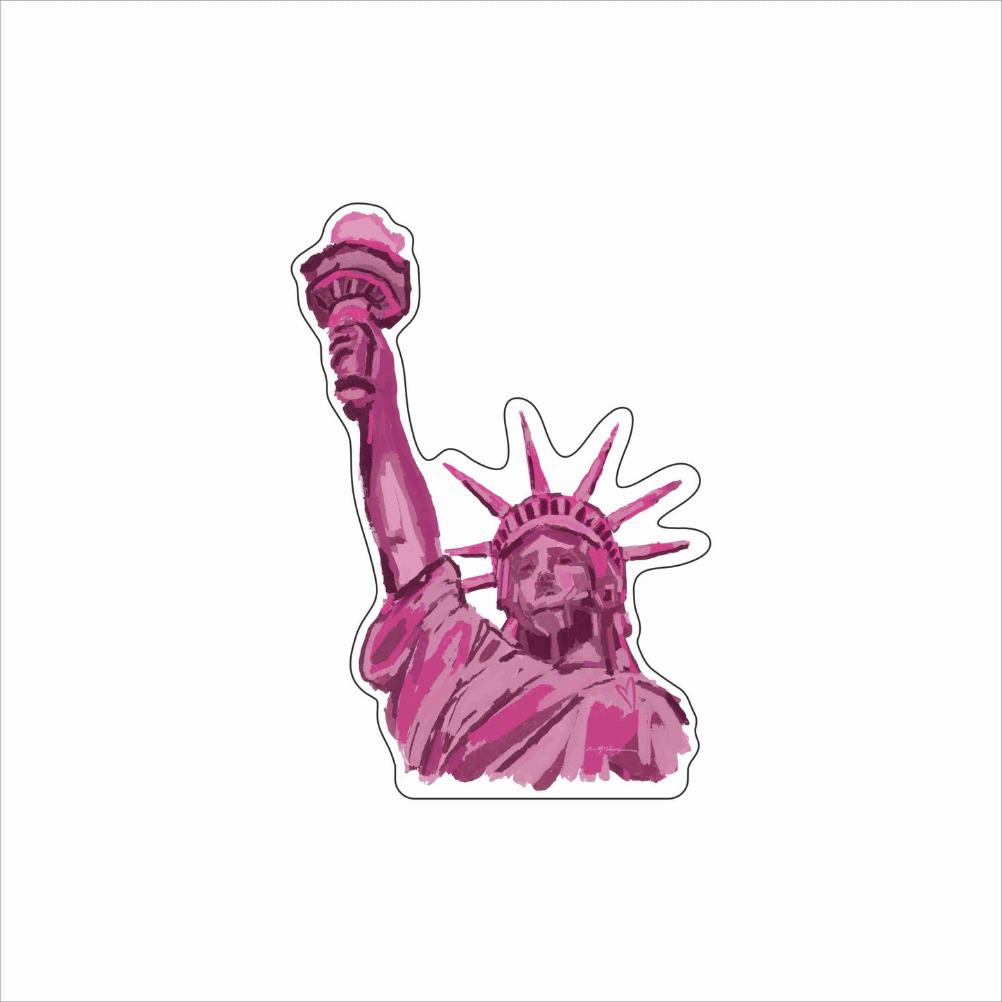 CMS-1843 Liberty Love | 0.75Acrylic Contour