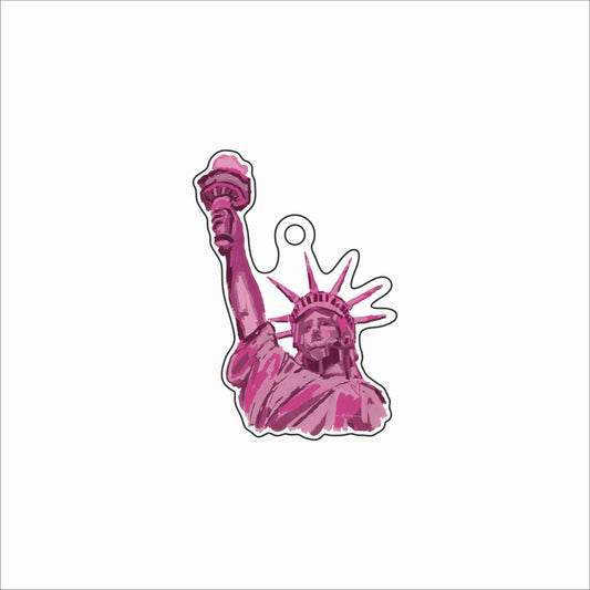 CMS-1845 Liberty Love Ornament | 0.25Acrylic Ornament & Ribbon | Case of 25