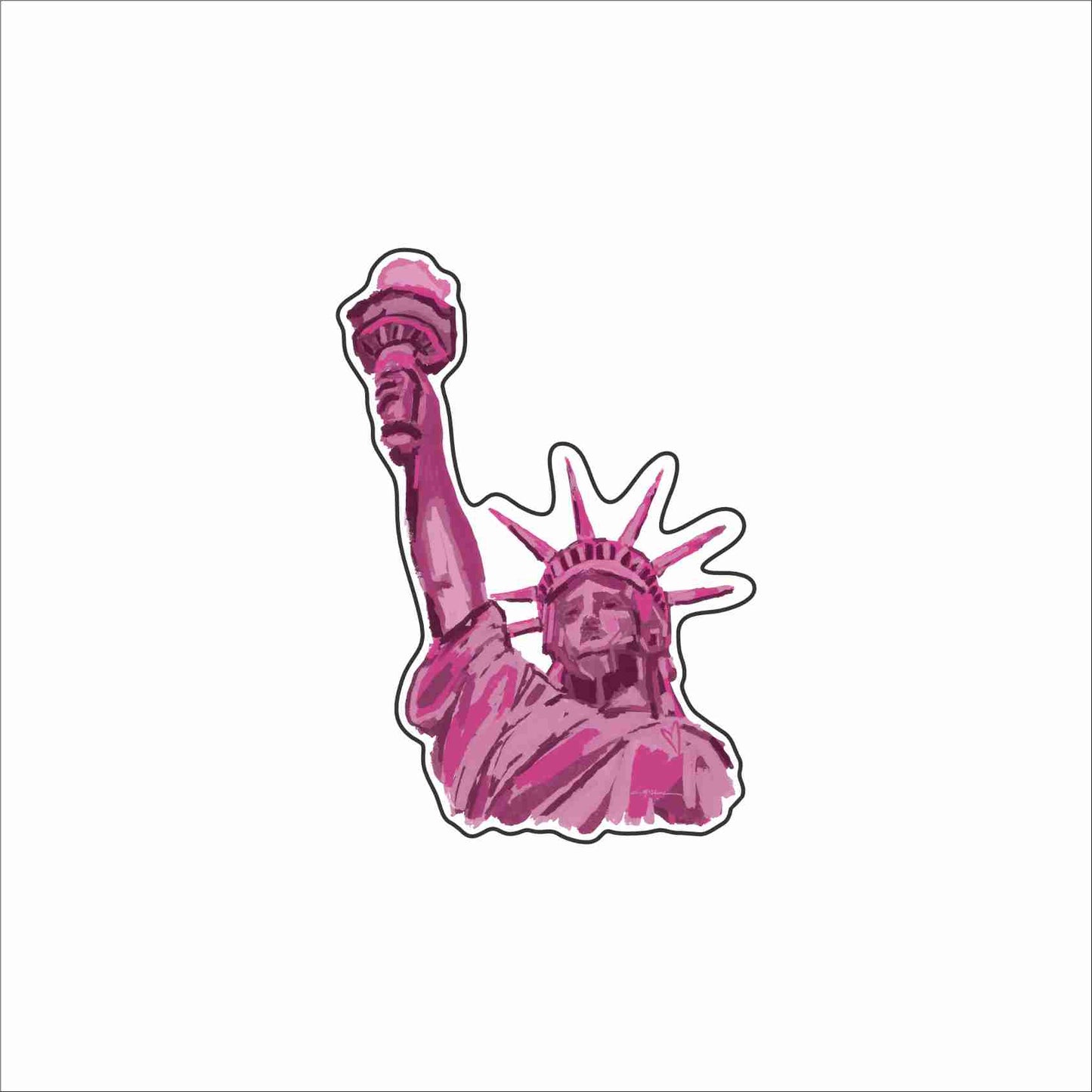 CMS-1846 Liberty Love Magnet | 0.125Acrylic Magnet | Set of 10