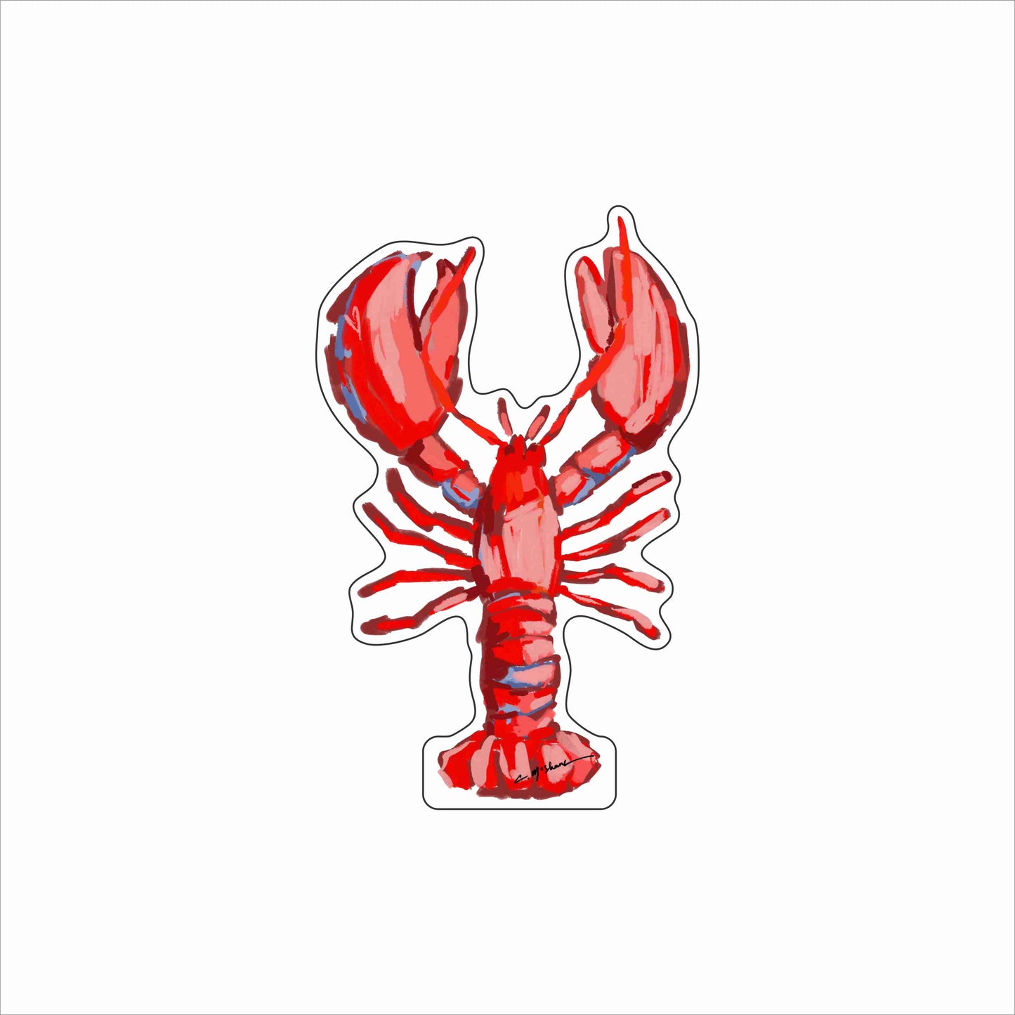 CMS-1851 Lobster Love | 0.75Acrylic Contour