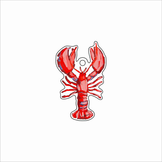 CMS-1853 Lobster Love Ornament | 0.25Acrylic Ornament & Ribbon | Case of 25