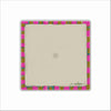 CMS-1873 Pink & Gold Stripe Magnet Block | 0.75Acrylic Charm Base with Steel Disc