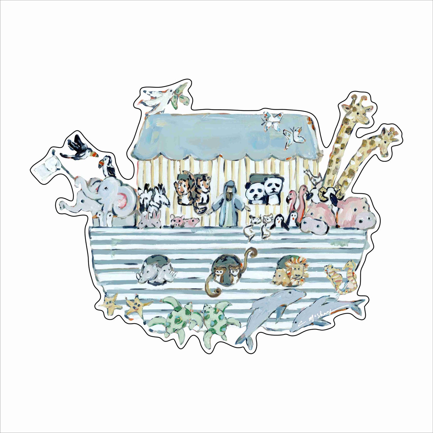 CMS-1877 Noah's Ark V Wall Giclee | 0.25Acrylic Contour | Case of 25