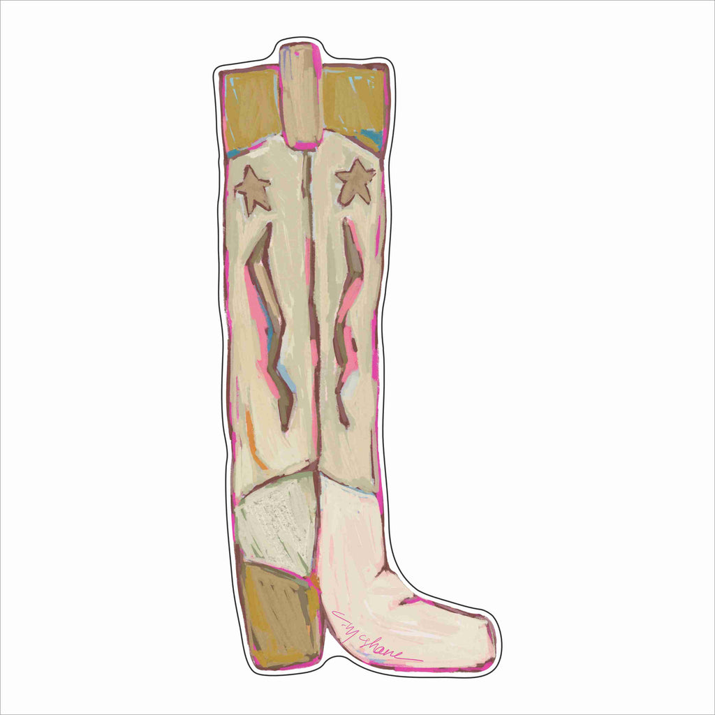 CMS-1879 Cowgirl Up Gold Wall Giclee | 0.25Acrylic Contour | Case of 25