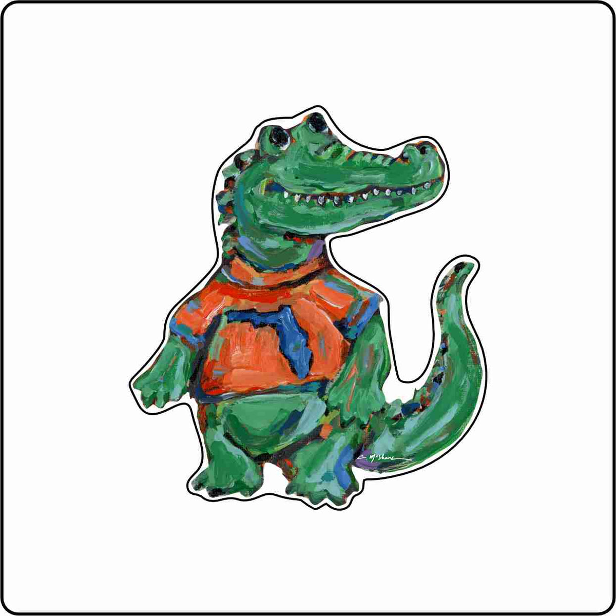 CMS-1886 Gator Magnet | 0.125Acrylic Magnet | Set of 10