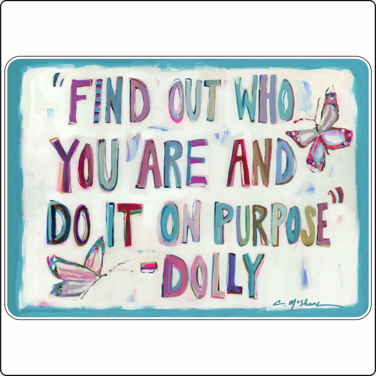 CMS-1892 Purposefully You Dolly | 0.75Acrylic Contour | Case of 25