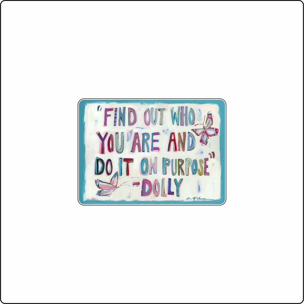 CMS-1890 Purposefully You Dolly Magnet | 0.125Acrylic Magnet | Set of 10