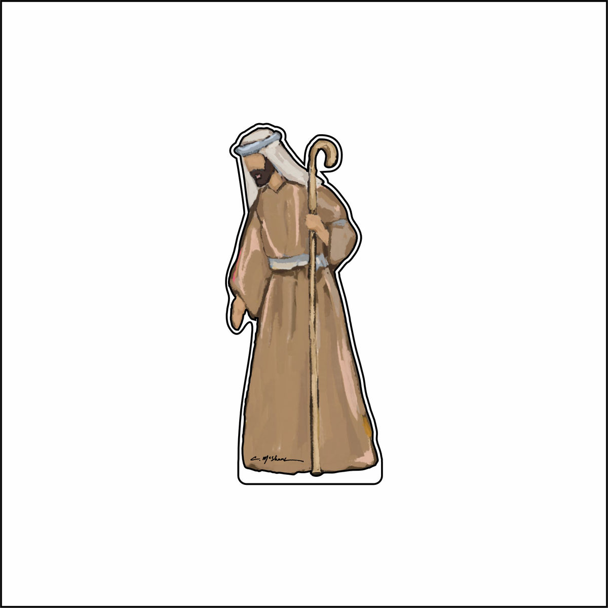 CMS-1903 Joseph Nativity Mini | 0.50Acrylic Mini Contour