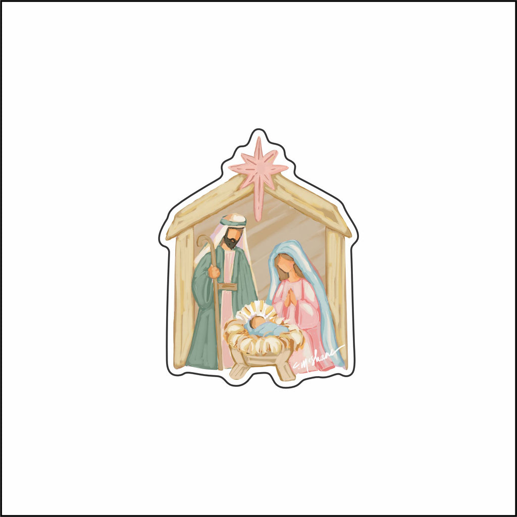 CMS-1905 Nativity 2026 Magnet | 0.125Acrylic Magnet | Set of 10