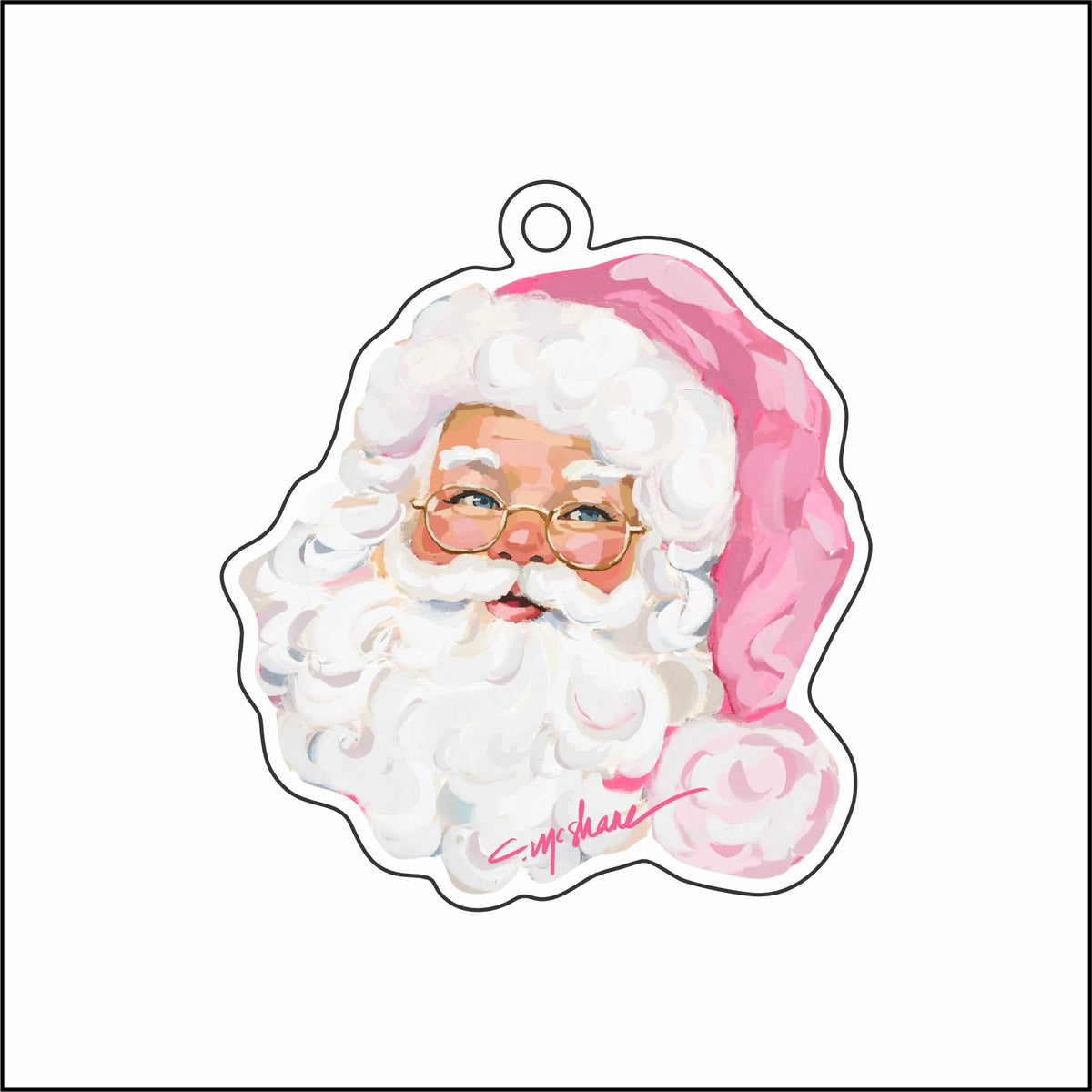 CMS-1908 Santa Baby Ornament | 0.25Acrylic Ornament & Ribbon | Case of 25