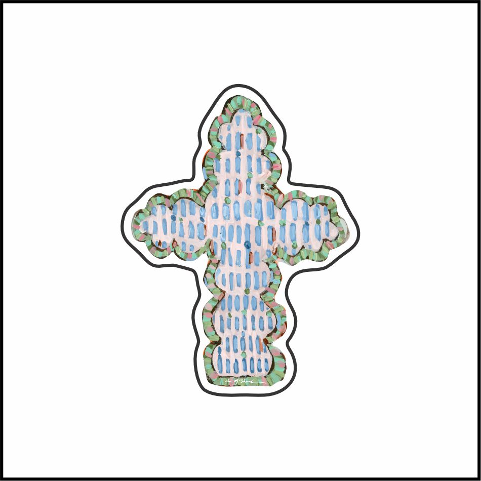 CMS-1923 Cross I Needle Minder | 0.125Acrylic Needle Minder | Set of 10