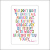 CMS-1940 Choose Joy & Be Present | Acrylic Contour