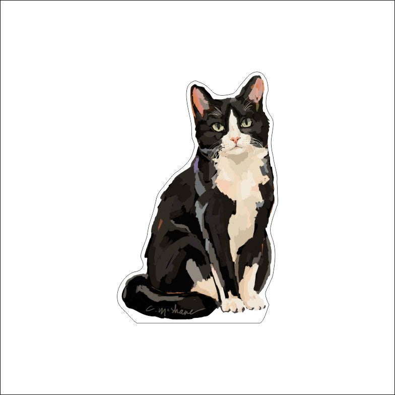 CMS-1944 Tuxedo Black & White Cat | 0.75Acrylic Contour | Case of 25