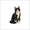 CMS-1945 Tuxedo Black & White Cat Mini | 0.50Acrylic Mini Contour | Case of 25