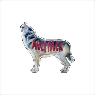 CMS-1969 Wolfpack Magnet | 0.125Acrylic Magnet | Set of 10