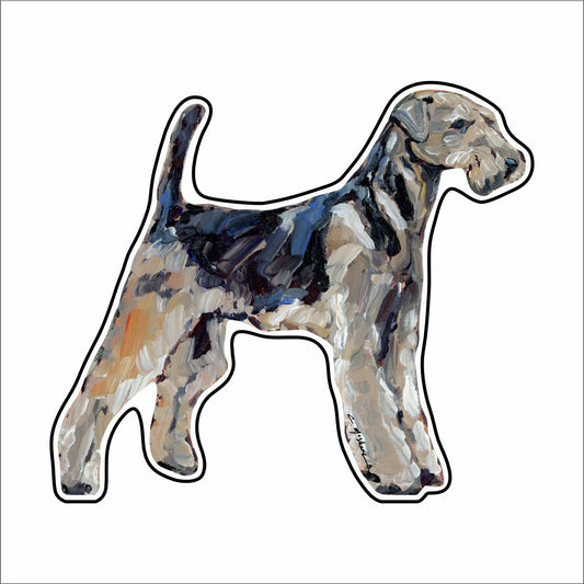 CMS-834-C10 Airedale Button | 0.125Acrylic Button | Case of 10