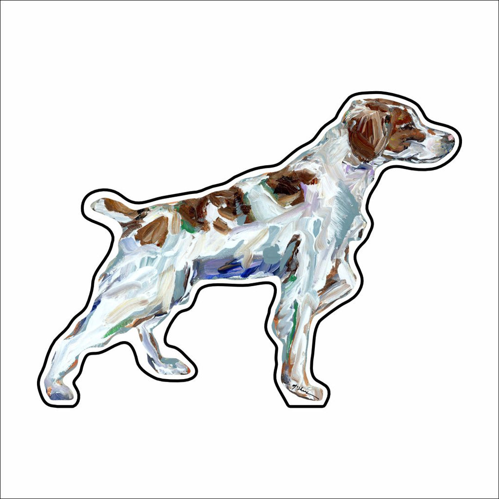 CMS-853-C10 Brittany Spaniel Button | 0.125Acrylic Button | Case of 10