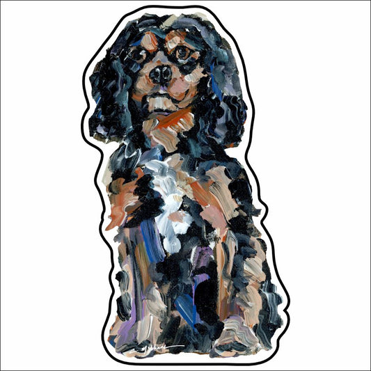 CMS-859-C1 Cavalier King Charles BT Button | 0.125Acrylic Button | Case of 10