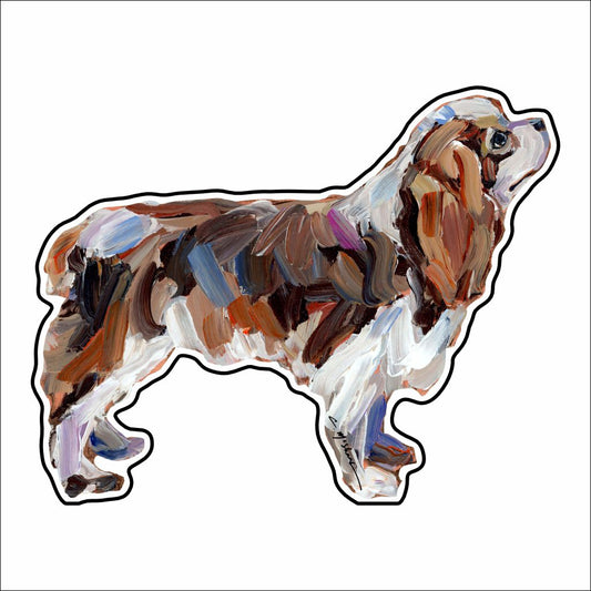 CMS-860-C10 Cavalier King Charles Blenheim Button | 0.125Acrylic Button | Case of 10