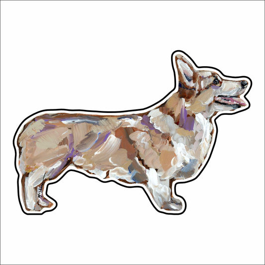 CMS-871-C10 Corgi Blonde Button | 0.125Acrylic Button | Case of 10