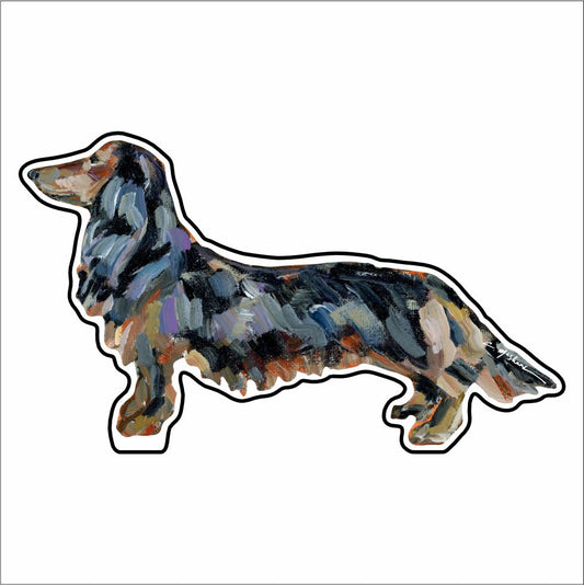 CMS-874-C10 Dachshund Black & Tan Button | 0.125Acrylic Button | Case of 10
