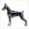 CMS-757-C10 Doberman Sticker |  Removable | Case of 10