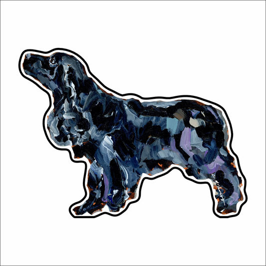 CMS-882-C10 English Cocker Spaniel (Black) Button | 0.125Acrylic Button | Case of 10