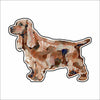 CMS-763-C10 English Cocker Spaniel (Golden/Red) Sticker |  Removable | Case of 10