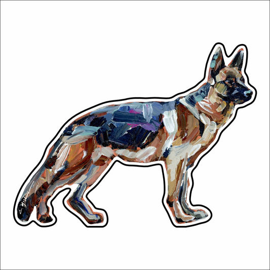 CMS-895-C10 German Shepherd Button | 0.125Acrylic Button | Case of 10