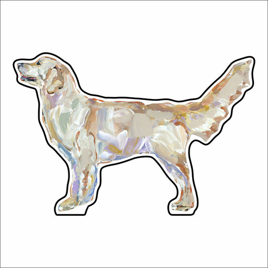 CMS-1022-C10 Golden Retriever Light Magnet | 0.125Acrylic Magnet | Case of 10