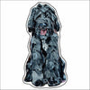 CMS-900-C10 Goldendoodle Black Shaggy Button | 0.125Acrylic Button | Case of 10