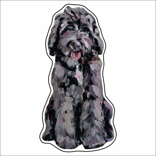 CMS-904-C10 Goldendoodle Chocolate Button | 0.125Acrylic Button | Case of 10