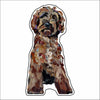 CMS-907-C10 Goldendoodle Red Button | 0.125Acrylic Button | Case of 10