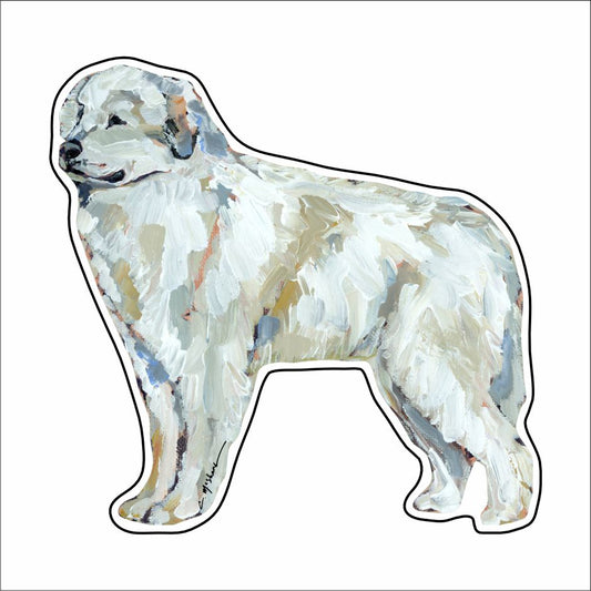 CMS-912-C10 Great Pyrenees Button | 0.125Acrylic Button | Case of 10