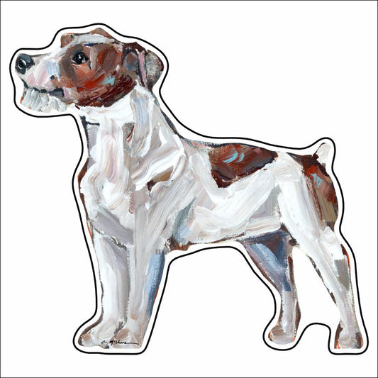 CMS-913-C10 Jack Russell Wire-Haired Button | 0.125Acrylic Button | Case of 10