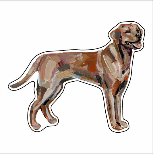 CMS-916-C10 Lab Red Fox Button | 0.125Acrylic Button | Case of 10